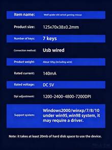 AULA S55 Wired Gaming Mouse Mechanical Style Ergonomic Design 7200DPI Breathing Light RGB Gaming Grade Computer Mouse Laptop Mac Original AULA Wired Mouse - View 9