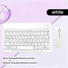 Teclado inalámbrico recargable ultrafino, compatible con iPad, Pro, Mini, Air, compatible con sistemas iOS, Android y Windows, 30 días de uso con una sola carga, teclado inalámbrico de 10 pulgadas - Ver 23