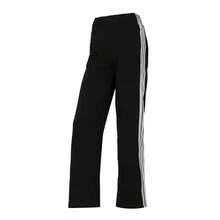 Adidas New Women's Three-Striped Loose-Fit Casual Straight-Leg Trousers - Black and White - View 5