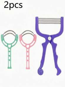 2PCS Portable Manual Facial Hair Removers For Women, Face, Chin, Cheeks & Upper Lip Hair Removal Tool, Precision Spring Epilator, Reusable Beauty Grooming Accessory - View 5
