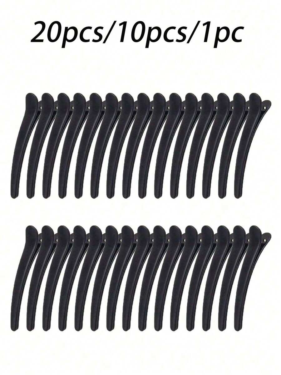20/10 piezas de pinzas para el cabello de plástico negro minimalista de punta larga, pinzas para el cabello de salón, adecuadas para flequillo y diseño de peinado, accesorios para el cabello de mujer, accesorios, accesorios para mujer, accesorios para el cabello, accesorios para el cabello, herramientas de peinado, accesorios de belleza, accesorios para el cabello rizado de mujer, otoño, viaje, herramientas de peinado, rellenos de calcetines de Navidad de belleza, regalos de Navidad para mujeres