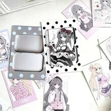 3-Inch Anime Girl Mini Card (Art Paper) – M5 Journaling/Scrapbooking Decoration Card (8.5 X 5.5 Cm) School Supplies, Essentials For Returning To School - A - View 6