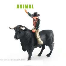 Realistic Spanish Bullfighting Model Statue Ornament, Bullfighting Enthusiast Bookshelf Decor Statue Ornament, Bullfighting Scene Setup Decor Model, Gift - Multicolor - View 15