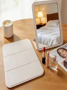 1pc Foldable Makeup Mirror, Adjustable Mini Desktop Mirror, Classic Handheld Mirror, Pocket Mirror, Travel Portable Mirror, Birthday Gift For Women Friends, Holiday Gift, Christmas Gift, Back To School Essential, Unisex - Multicolor - View 1
