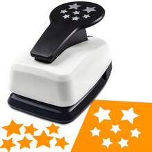 Perforadora de papel con forma de estrella de 2 pulgadas 48mm, herramienta de corte, moda diaria, DIY portátil de 2 pulgadas 48mm con forma de estrella, adecuada para manualidades de papel, hacer tarjetas, scrapbooking, planificador, estudiantes - Perforadora de estrellas estrelladas de 2 pulgadas - Ver 4