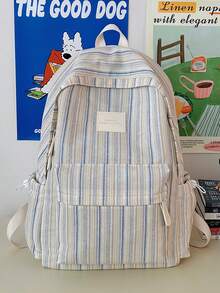 LECEY Mochila casual versátil de gran capacidad - Azul - Ver 2