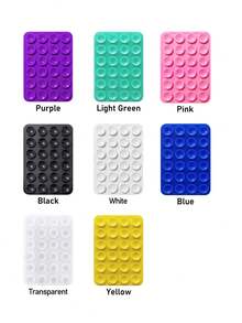 Double-Sided Suction Cup Phone Holder, Silicone Non-Slip Washable Phone Bracket Sticker - Multicolor - View 28