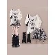 White Butterfly Top and Skirt