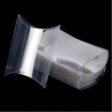 50/100個 PVC 透明枕頭禮品盒，生日、婚禮、派對用透明包裝盒 - 查看 1