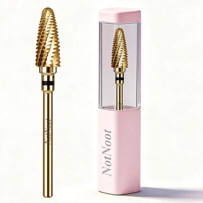 NotNoot 1pc Typhoon Nail Drill Bits, 3/32'' Carbide Tungsten Multi-Function Bits, Fast Remove Acrylic Or Hard Gel For Manicure Pedicure Salon Professional Or Beginner,