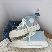 Women Canvas Shoes - Blue - View 5