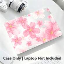 1件式筆電保護殼，粉色櫻花UV印花圖案，極簡輕量保護套，相容 MacBook Air Pro 13.3 13.6 14.2 15.3 16.2 吋，適用 13 吋 Neo 筆電保護殼 A3404 型號 - 查看 7