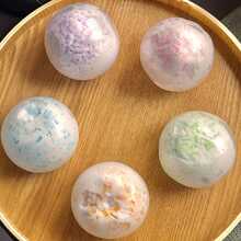 Crispy Cream Filled Soft Squishy Ball, Crystal Stick Texture, Slow Rebound ASMR Sensory Stress Relief Toy, Suitable For Teens And Adults - Multicolor - View 3