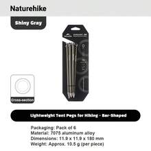 Naturehike 6件輕量登山帳篷地釘，適用露營 - 彩色 - 查看 11