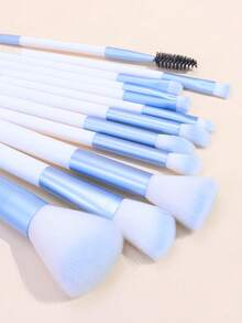 1 Set Kuas Makeup Profesional, Kuas Bedak, Kuas Perona Pipi, Kuas Eyeshadow, Kuas Bulu Mata, Kuas Makeup Wajah Multifungsi, Alat Kecantikan - MultiWarna - View 3