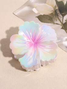 1/2/4/6pcs Women's Fashion Sweet Gradient Color Curly Heart Flower Grasp Clamp Half Tie Hair Hair Claw Headwear Hair Accessories - Multicolor - View 22