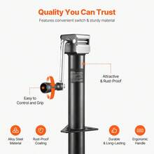 Hydraulic Trailer Jack With A-Frame, 5000 Lb Capacity, Support With Handle And Rectangular Base, 15-Inch Vertical Travel, For RVs, Horse Trailers - D - View 4