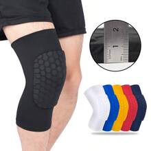1pc Sports Knee Pad Honeycomb Anti-Collision Patella Protector For Men And Women Outdoor Basketball Football Cycling Running Protective Gear - Multicolor - View 3