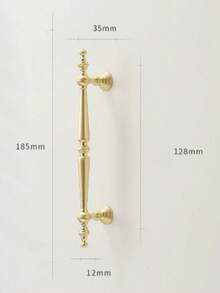 1pc Door Handle, Small French Luxury Cabinet Door Handle, Gold Drawer Handle, Vintage Wardrobe Door Pull, Wardrobe Door Pull, Shoe Cabinet Door Handle, Perfect For Home Decor, Wardrobe, Shoe Cabinet, Vintage Door Handle, Hardware Accessories - G - View 12