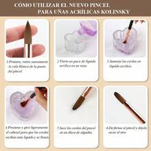 1pc Metal Barrel Nail Art Pen With Aluminum Tube Cap, Glossy Black Lacquered Tip, Crystal Nail Brush - Black - View 6