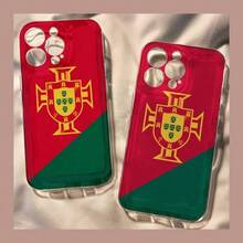 Funda de teléfono con gran agujero de color de la bandera de Portugal, mercancía para fans de Portugal, compatible con Phone 17 Pro Max, 17 Pro, 17, 16 Pro Max, 16 Pro, 16, 15 Pro Max, 15 Pro, 14 Pro Max, 14 Pro, 14, 13 Pro Max, 13 Pro, 13, 12 Pro Max, 11, cubierta protectora de teléfono - Multicolor - Ver 3