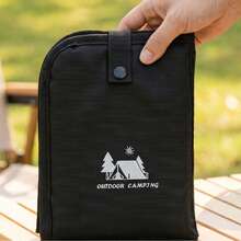 1pc Thickened Oxford Cloth Picnic Mat, Extra Large Waterproof & Moisture-Proof Foldable Mat With Storage Bag, Suitable For Family Camping, Park, BBQ - Multicolor - View 5