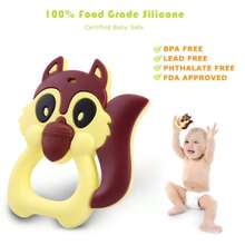 Silicone Teething Toys In Adorable Animal Shapes - Multicolor - View 6