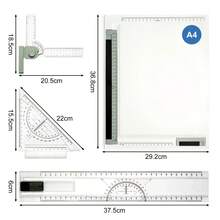 High/Quality Drawing Board Table Desk Board Art Craft Table Adjustable Angle - A4 - View 3