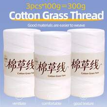 3捲裝棉草紗線 夏日熱銷馬卡龍扁平線 手作DIY鉤針草帽包材料 透氣輕盈清新色 夏日必備編織線 - 棉草3團 - 查看 19
