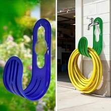 2 móc treo vòi nước chịu lực nặng, giá treo sắp xếp vòi vườn gắn tường gọn gàng, giá giữ vòi, cuộn vòi - Nhiều màu - Xem 2