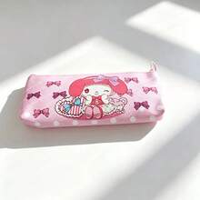 SANRIO 1件裝時尚三麗鷗主題鉛筆盒（可選 Kuromi、My Melody 或 Cinnamoroll），防水 PU 卡通文具收納盒，大容量收納整理盒，適合節日派對禮物 - 多色 - 查看 9