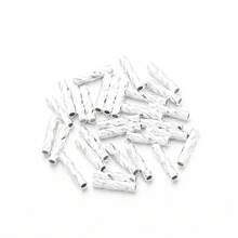 30顆/包 鍍銅金金色紋理切割螺紋隔珠,極簡時尚圓管珠,適用手工DIY手鍊項鍊珠寶製作 - 直管珠 - 查看 11