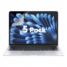 5 Packs Anti Glare Screen Protector Compatible With For Macbook Air 13.6/13'' (2022-2026, M2/M3/M4/M5) | Matte Anti Glare Film | Anti Scratch Protector | For 13 Inch - View 1