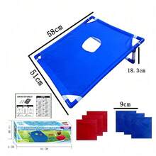 This Set Includes 6 Beanbags, A Red Or Blue Corn Hole Game Board, And A Gift Box. Random One,It's Suitable For Outdoor Parties, Backyard Camping, Indoor Gatherings, Or Beach Patio Entertainment. An Ideal Choice For Holiday Gifts And Party Supplies - Blue - View 11