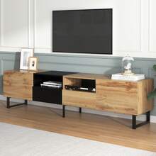 190cm,Modern,TV - Black Wood - View 6