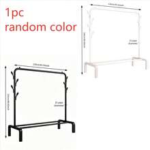 Free Standing Clothes Rack, Heavy Duty Garment Rack With Side Hooks & Lower Storage Shelf, Sturdy And Durable, Freestanding Coat Rack,Multi-Functional Bedroom Clothing Hanging Organizer For Laundry Room, Entryway - View 10