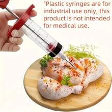 1件裝肉類注射器套組，快速醃肉工具，不鏽鋼火雞注射器，耐用防鏽調味注射器，適用於節日、私人廚房、美食攤位，廚房配件 - 彩色 - 查看 9