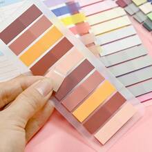 2000pcs Self-Adhesive Labels, 10 Styles Transparent Bookmarks, Colored Sticky Notes And Self-Adhesive Labels - Suitable For School, Office And Books School Supplies - one-size - View 8