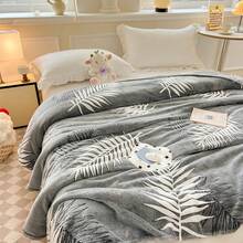 1 pezzo Coperta in pile soffice con motivo fiocco di neve, stile lussuoso, coperta da letto per camera da letto per tutte le stagioni, coperta per divano, coperta per riposino in ufficio, coperta per aereo - Grigio Scuro - Visualizzare 7