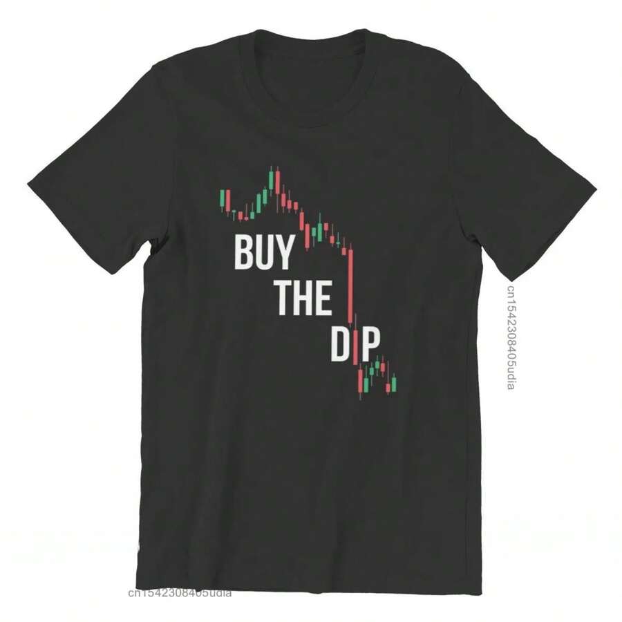 Buy The Dip Btfd Bitcoin Cryptocurrency Meme T Shirt Vintage Graphic Oversized O-Neck Tshirt Top Sell Harajuku Men's Streetwear - Black - View 1