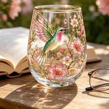 The 2026 "Garden Hummingbird" Chenyue Glass Tea Cup Features An Elegant Gold Rim And A 14-Ounce (Approx. 415 Ml) Capacity; Its Clear Body Makes It Perfect For Brewing Loose-Leaf Tea. This Cup Embodies The Artistic Beauty Of Nature. - Hummingbird - View 7
