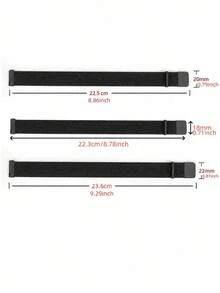1条18mm/20mm/22mm黑色不锈钢金属表带，男女通用时尚款，兼容三星手表，多种颜色可选，适用于Galaxy Watch 4/4 Classic 3 41mm 5/5 Pro，也适用于GT/2/2e/Pro/3/3Pro智能手表表带配件（18/20/22mm）。 - 黑色 - 查看 8