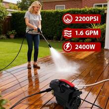 Professional Portable Electric Pressure Washer - US B Type Plug(110-127V) - View 6