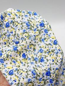 1件田園風印花布料,小碎花圖案,尺寸50cm * 155cm,適用於DIY手工縫製,如衣物、洋裝、窗簾、床單、包裝裝飾等 - 小碎花 - 查看 5