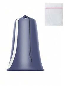 Extra Large Capacity Laundry Bag Set, With Shoulder Strap And Durable Drawstring, Includes Mesh Laundry Bag, Multi-Purpose Rectangular Woven Laundry Bag, Suitable For Home And Travel Storage, Can Be Used As Laundry Bag Or Mother's Day Gift, Can Be Put In Washing Machine. Garment Care Bag, Prevents Clothes Deformation, Zipper Bag. Dormitory, Home Essential. Bathroom Storage - Multicolor - View 15