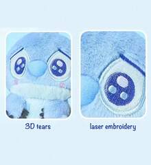 MINISO Official Stitch Plush Keychain 5 Inch | Disney Lilo & Stitch Pendant | Cute Animal Plush Doll Gift, Suitable For Bags, Backpacks, Car Decoration (12.7cm) - Blue - View 2
