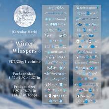 JotBox Four Seasons Whisper PET Die-Cut Tape Stickers, All-Match Daily Life Decorative Stickers For Planner Scrapbooking And Collage - Whispers Of the Four Seasons - View 12