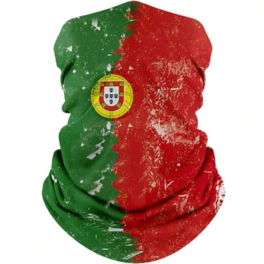 Flag Neck Gaiter, Face  Cooling Breathable UV  F For Men/Women - Portugal Flag - View 1