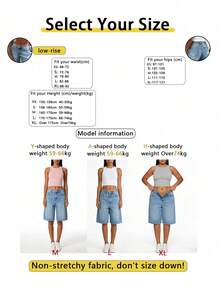Classic Casual Boyfriend Style Denim Knee Length Shorts For Men, With Pockets, Buttons And Zipper, Straight Leg, Non-Stretch Fabric Summer - Medium Wash - View 10