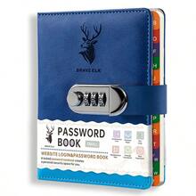 Secure Password Organizer, Password Book, Creative Password Book With Letter Tabs, Designed As A Lockable Personal Information Notebook, Including Diary And Password Management Functions, Office And School Supplies. - One Size - View 15